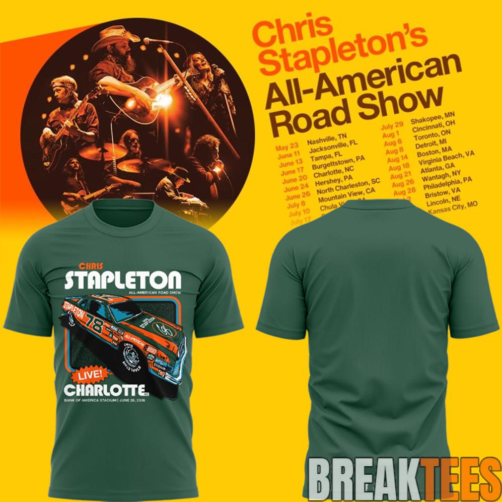 Chris Stapleton “All-American Road Show” in Charlotte, NC 2D Shirt