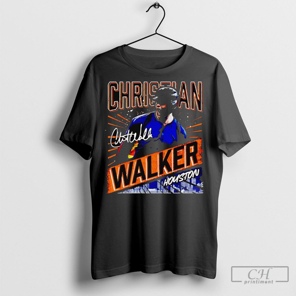 Christian Walker Houston Skyline Shout Signature Shirt Sweater