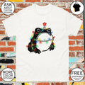 Christmas Toad With Lights Wrapping An Amphibian Festive Holiday Animal Shirt