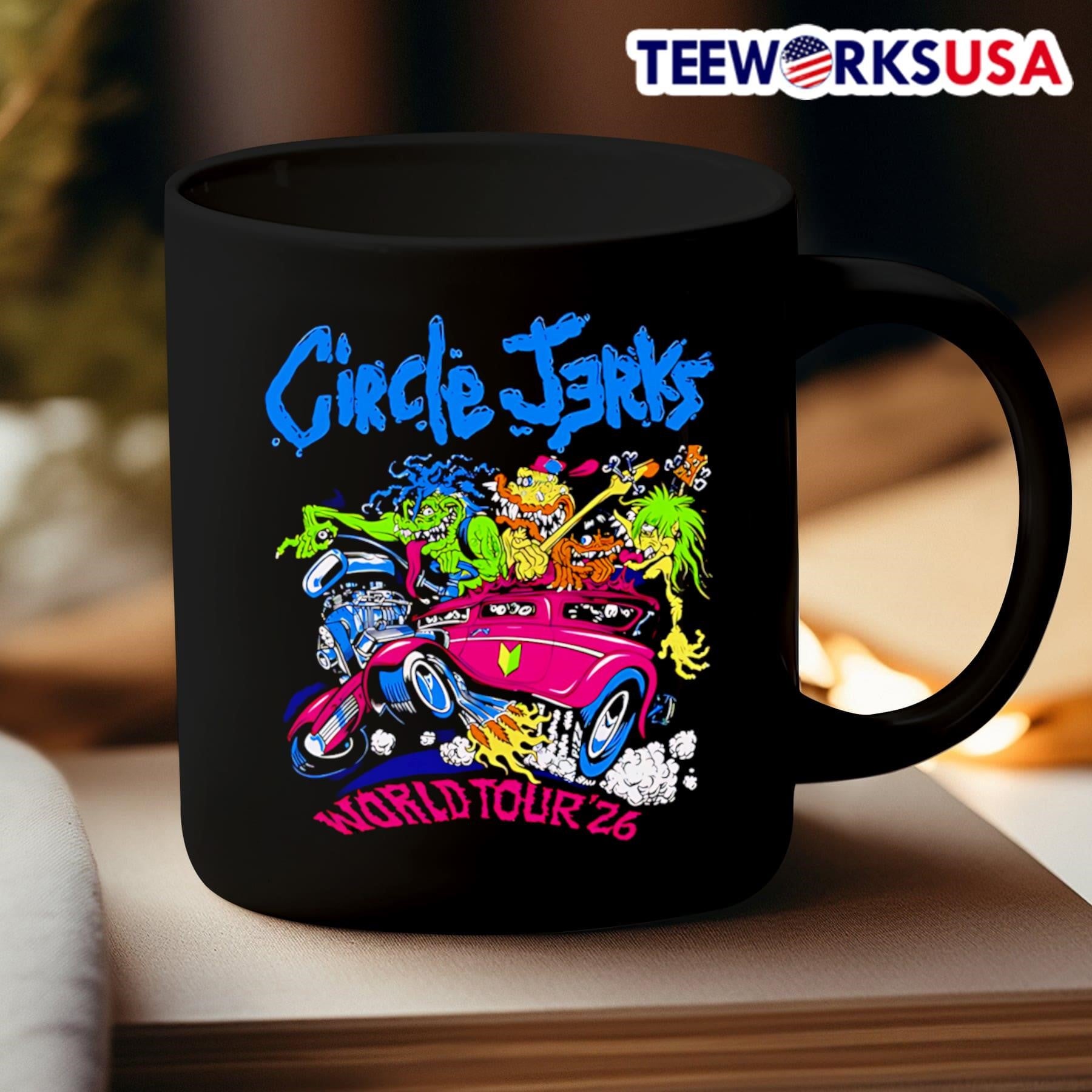 Circle Jerks Pizz Hot Rod 2026 World Tour Shirt