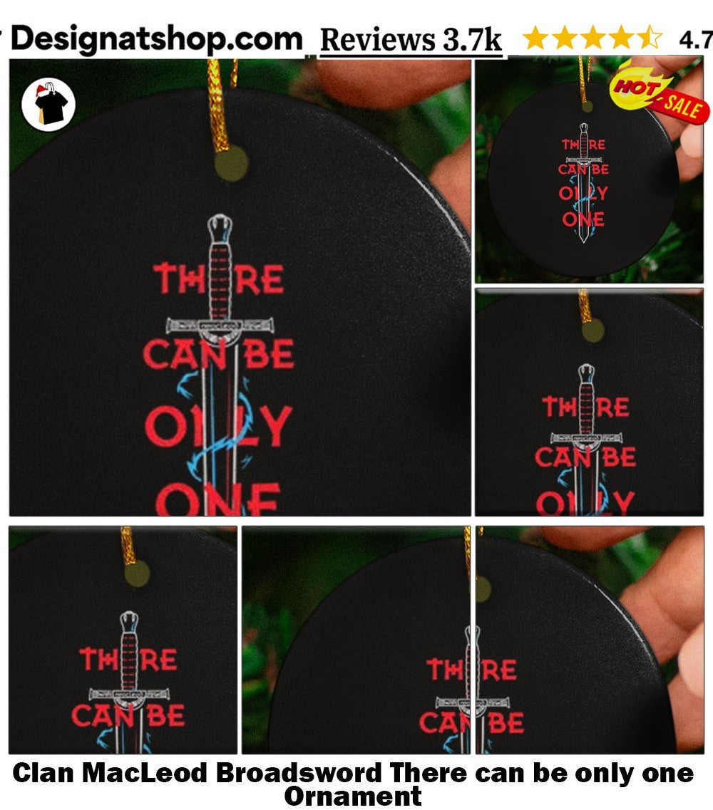 Clan MacLeod Broadsword There can be only one shirt