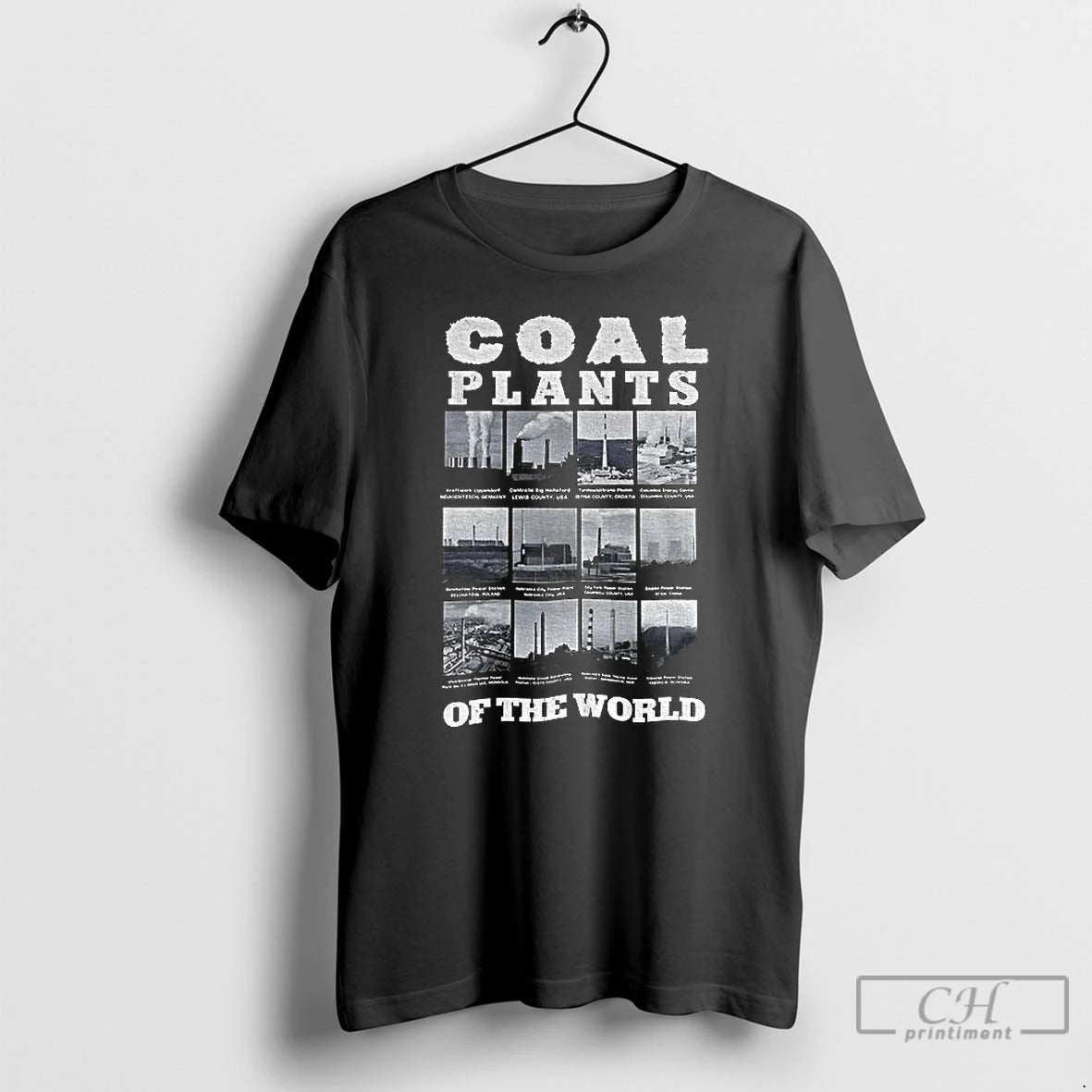 Classic Coal Plants Of The World Graphic Vintage