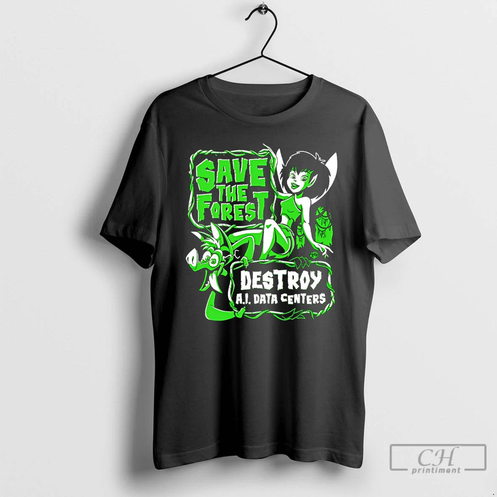 Classic Crysta The Last Rainforest Save The Forest Destroy Ai Data Centers T Shirts Sweater