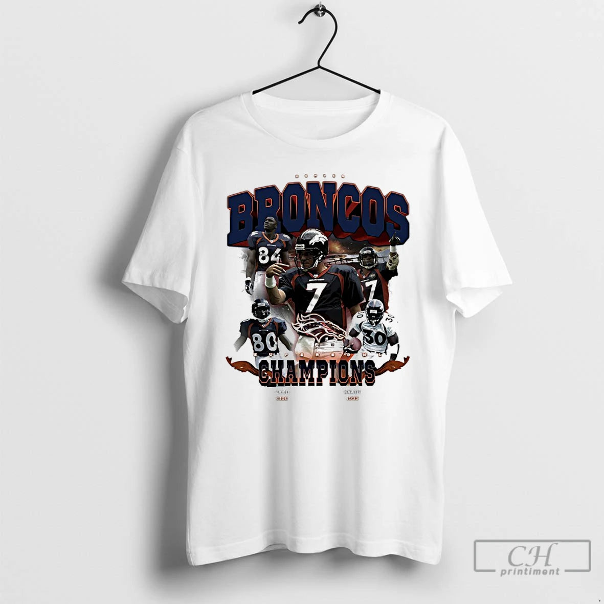 Classic Denver Broncos Back To Back 1998 1999 Super Bowl Champions