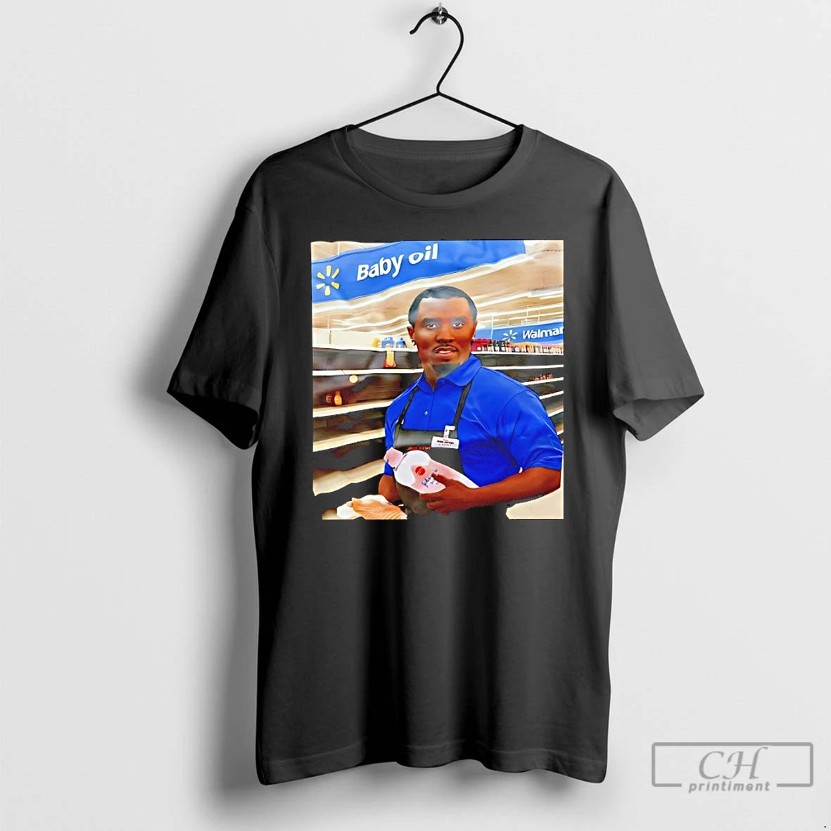 Classic Diddy Baby Oil Walmart Parody Logo