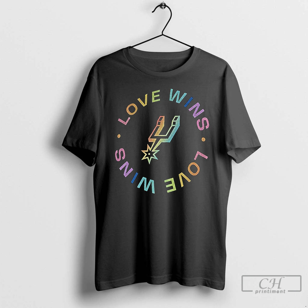 Classic Love Wins San Antonio Spurs Basketball Nba Logo