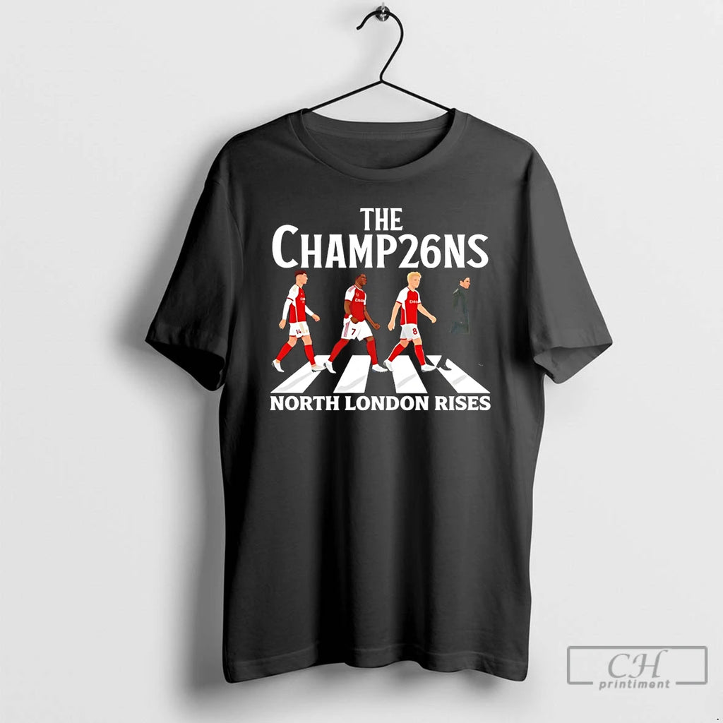 Classic North London Rises Football Champions Arsenal Fc Abbey Road Victory Parade T Shirts Sweater