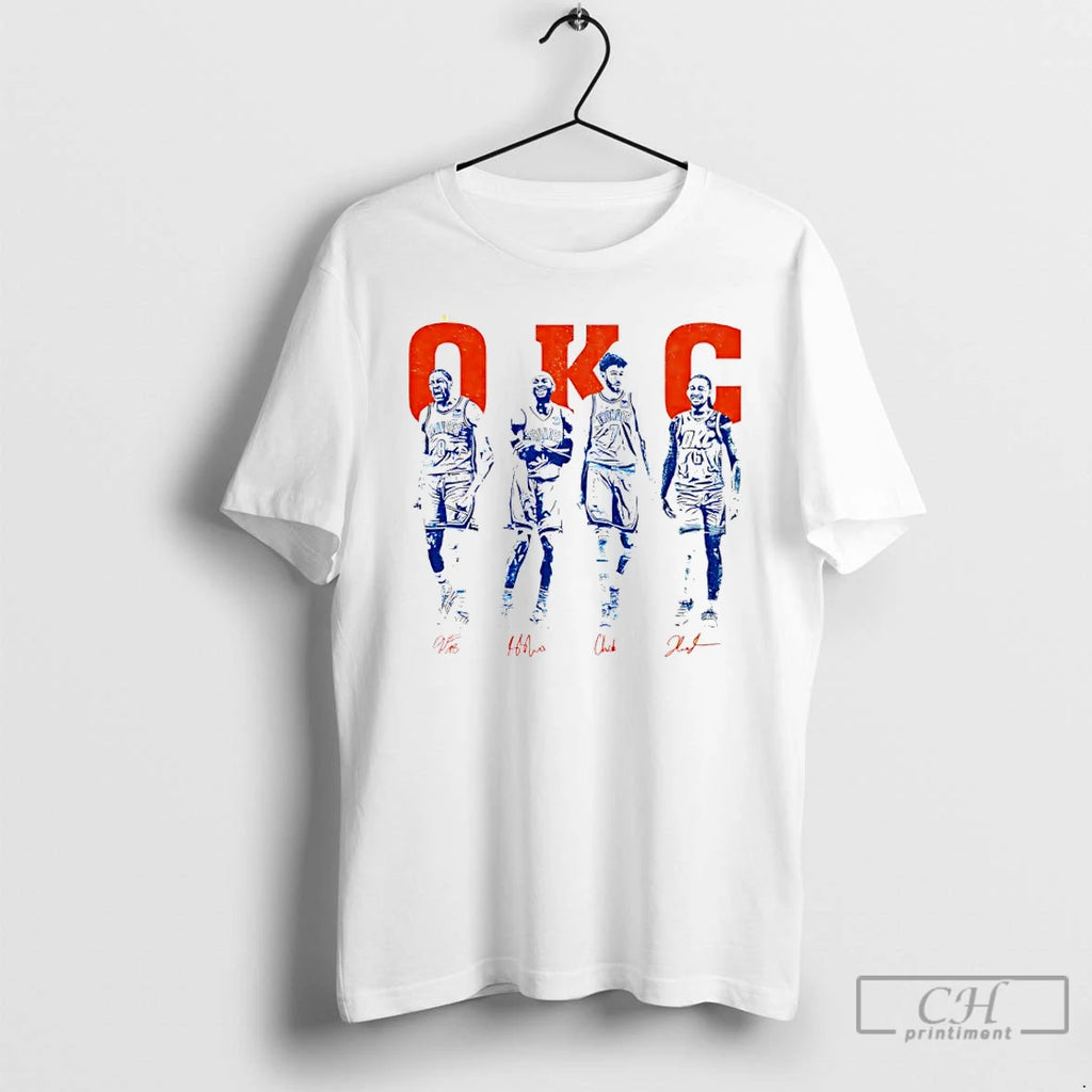 Classic Oklahoma City Thunder Okc Players Signature