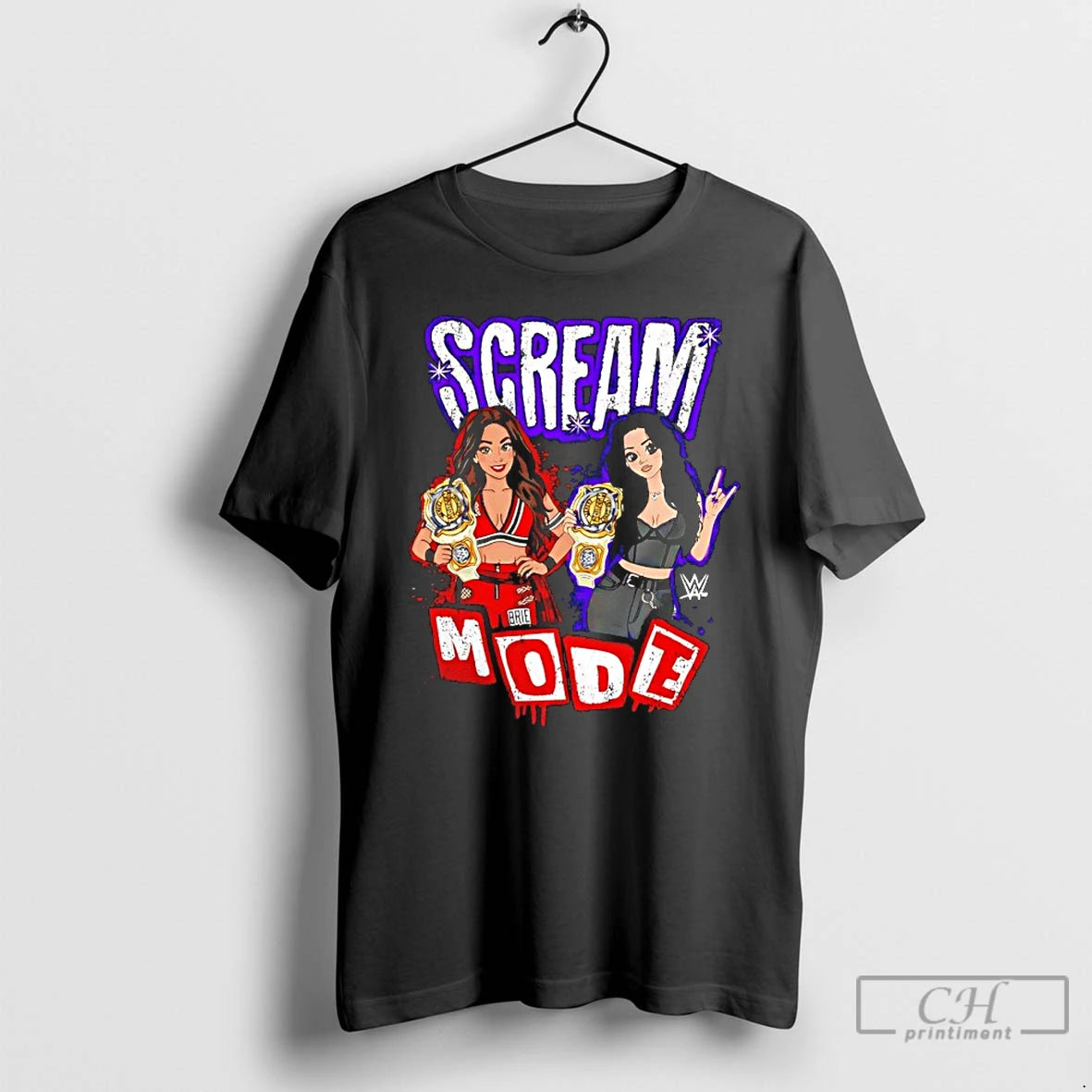 Classic Paige And Brie Bella Scream Mode Wwe Professional Wrestlers