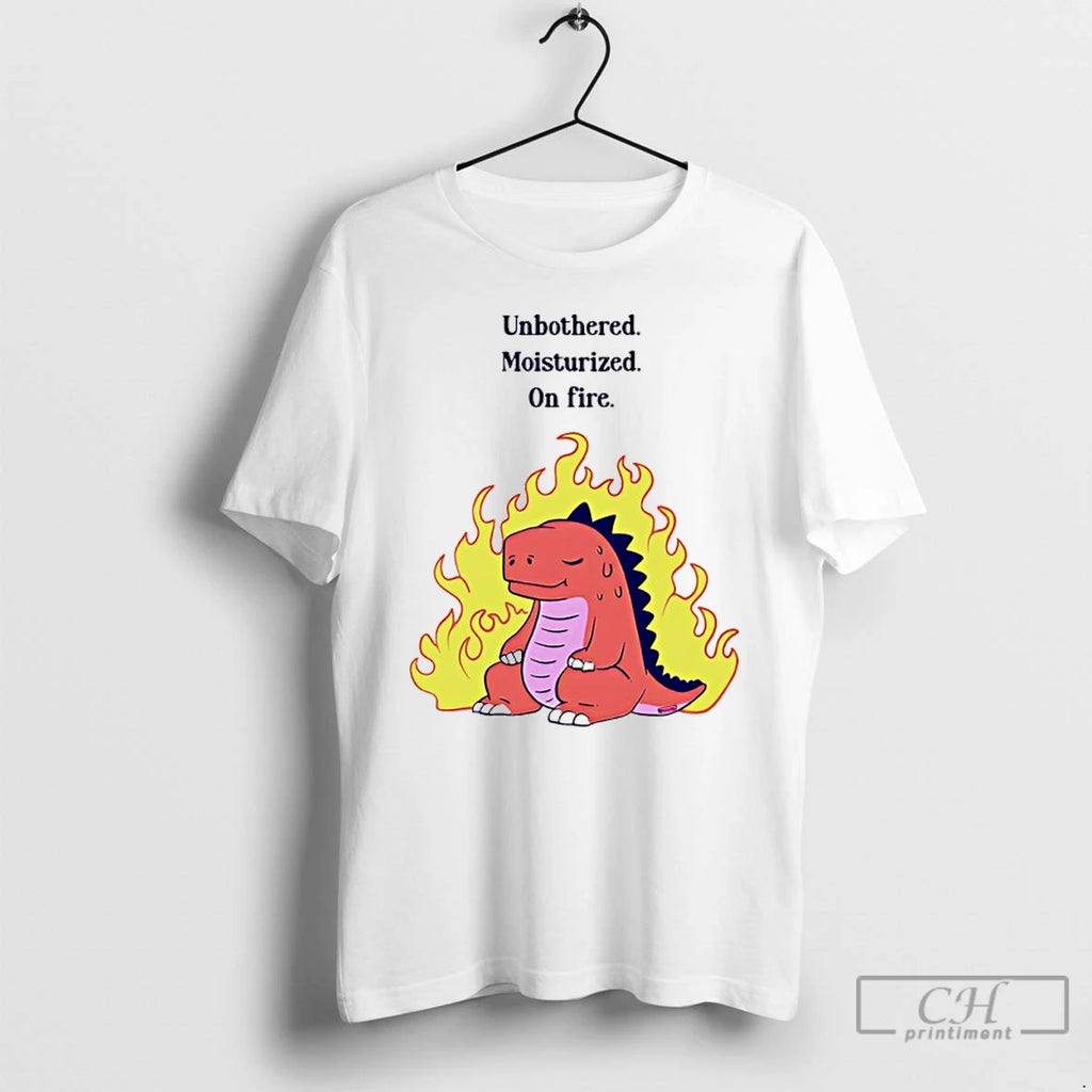 Classic Red Dinosaur Unbothered Moisturized On Fire