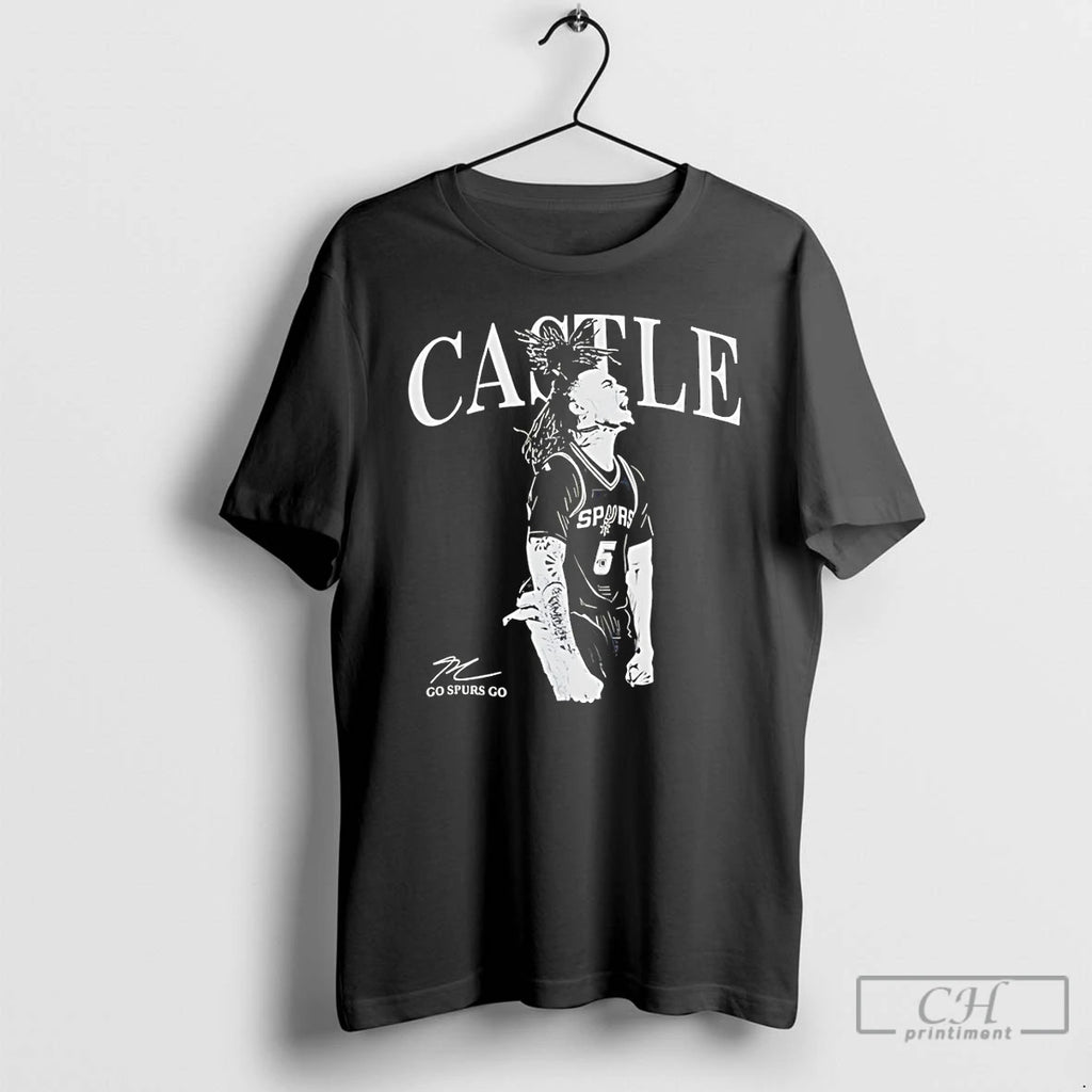 Classic Stephon Castle San Antonio Spurs Basketball Go Spurs Go Signature