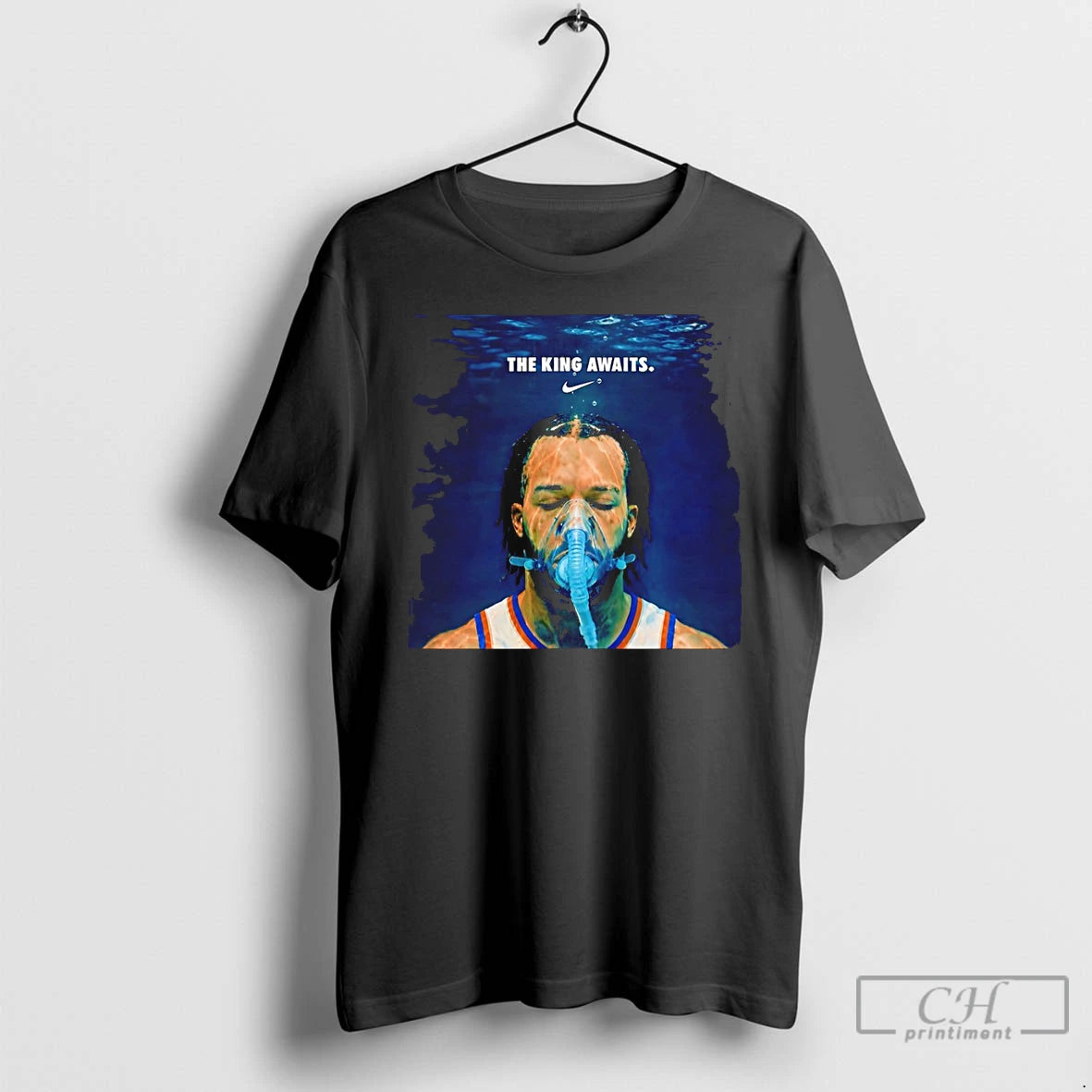 Classic The King Awaits Jalen Brunson New York Knicks Nba Playoffs Nike T Shirts Sweater