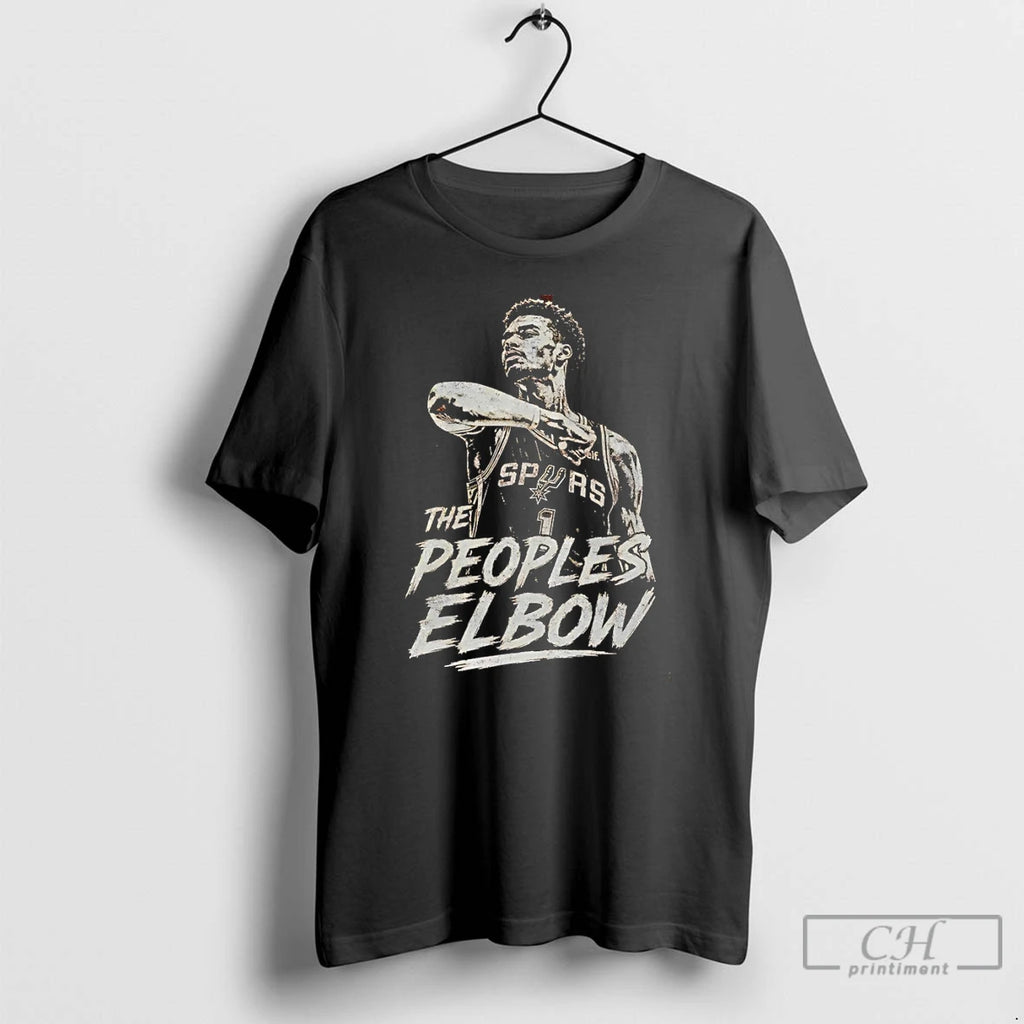 Classic The Peoples Elbow Victor Wembanyama Naz Reid San Antonio Spurs Basketball 2026 T Shirts