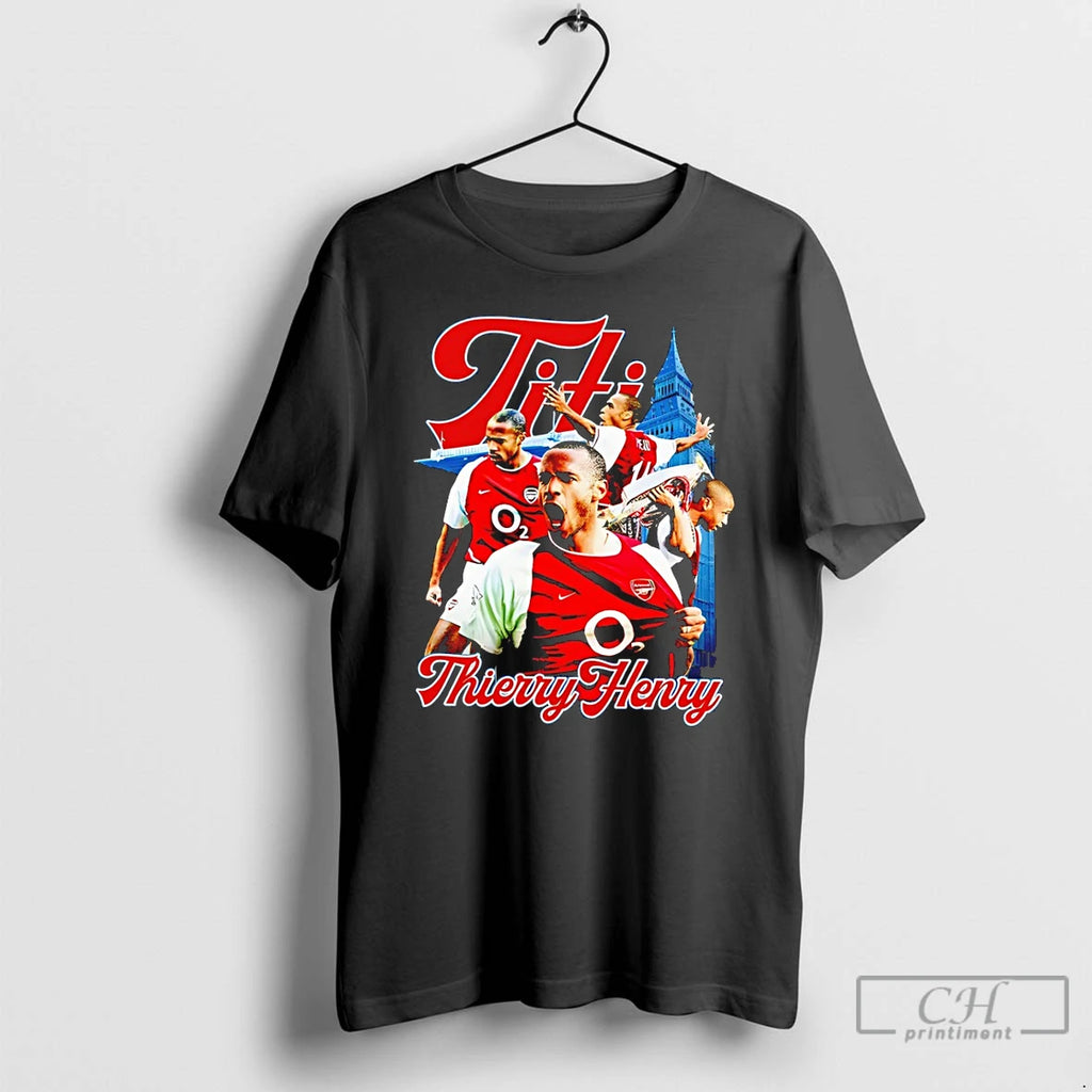 Classic Titi Thierry Henry Arsenal Fc Graphic Vintage