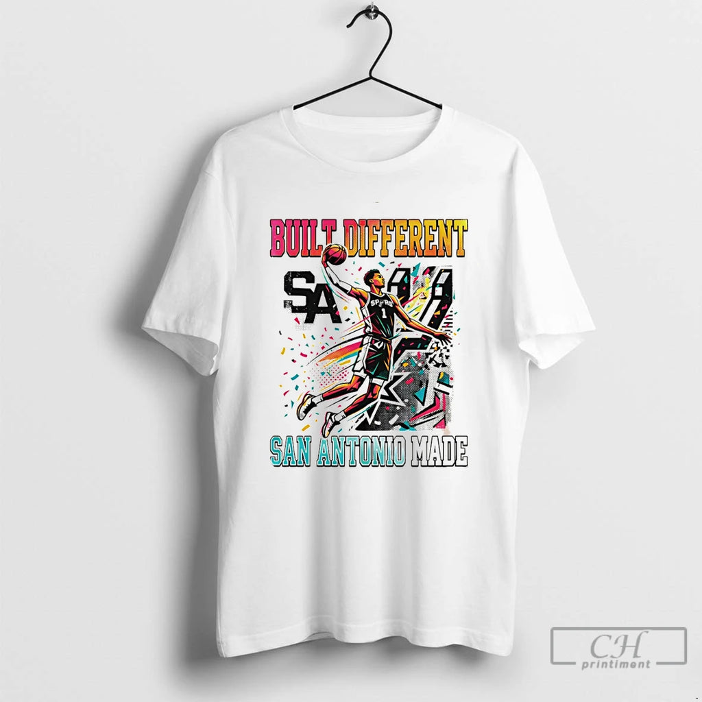 Classic Victor Wembanyama Built Different San Antonio Made Spurs Basketball Wemby Era 2026 T Shirts
