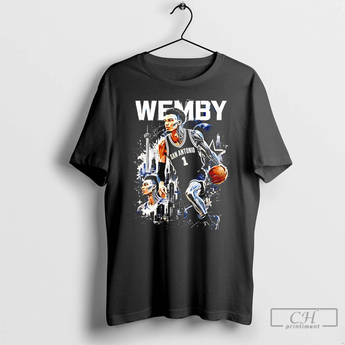 Classic Wemby Half Alien Victor Wembanyama San Antonio Spurs Basketball Graphic Vintage T Shirts Sweater