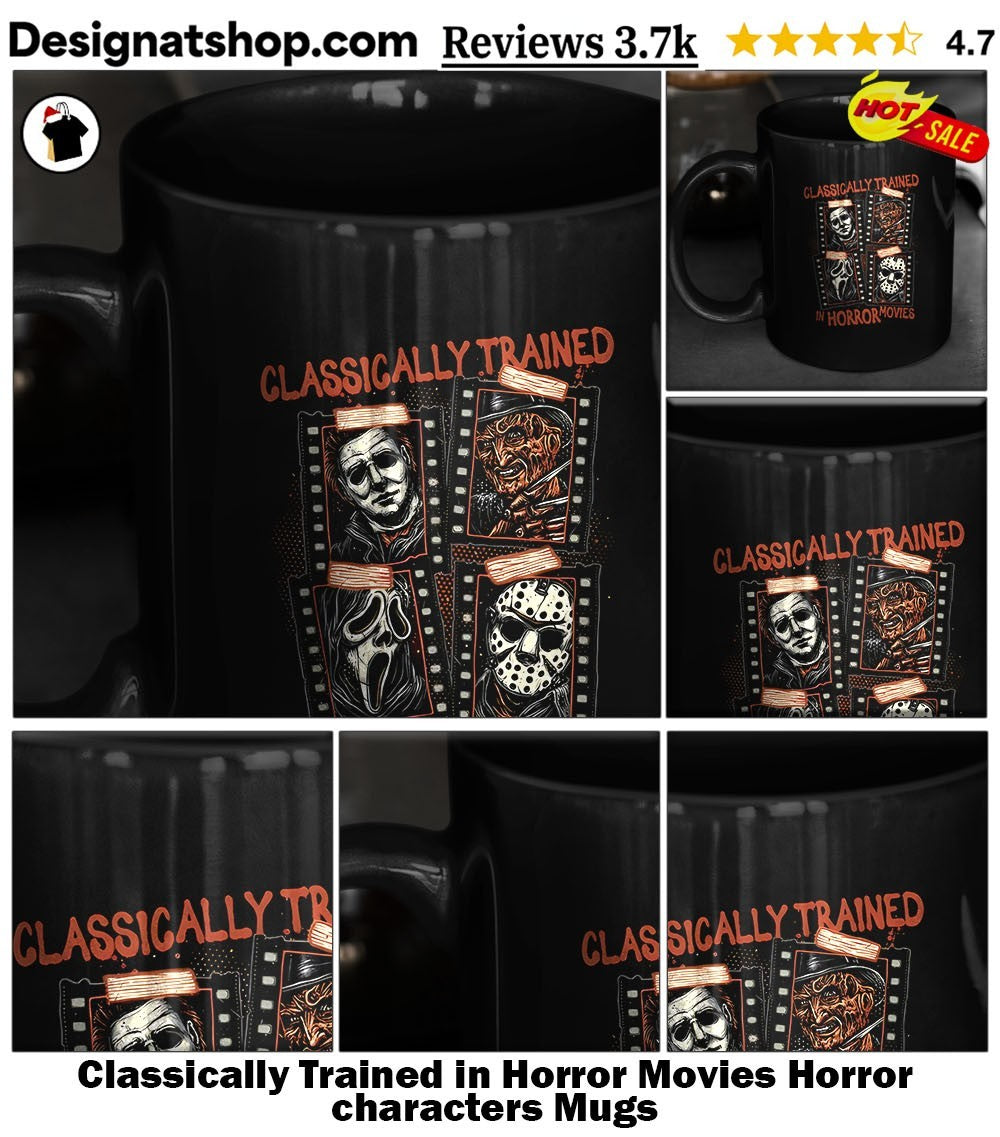 Classically Trained in Horror Movies Horror characters shirt