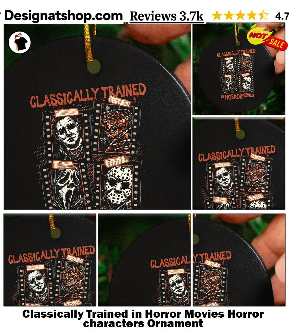 Classically Trained in Horror Movies Horror characters shirt