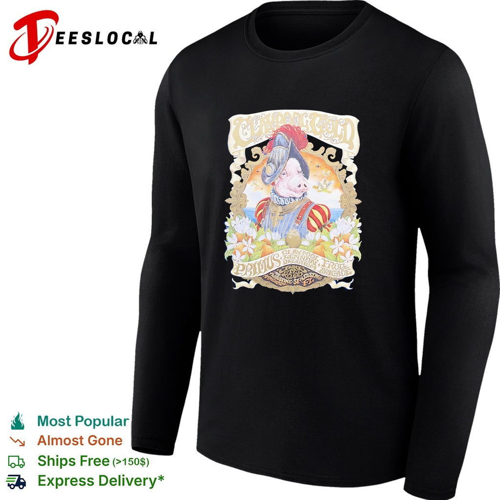 Claypool Gold Primus Claypool Lennon Delirium and Frog Brigade St Augustine Florida 2026 shirt