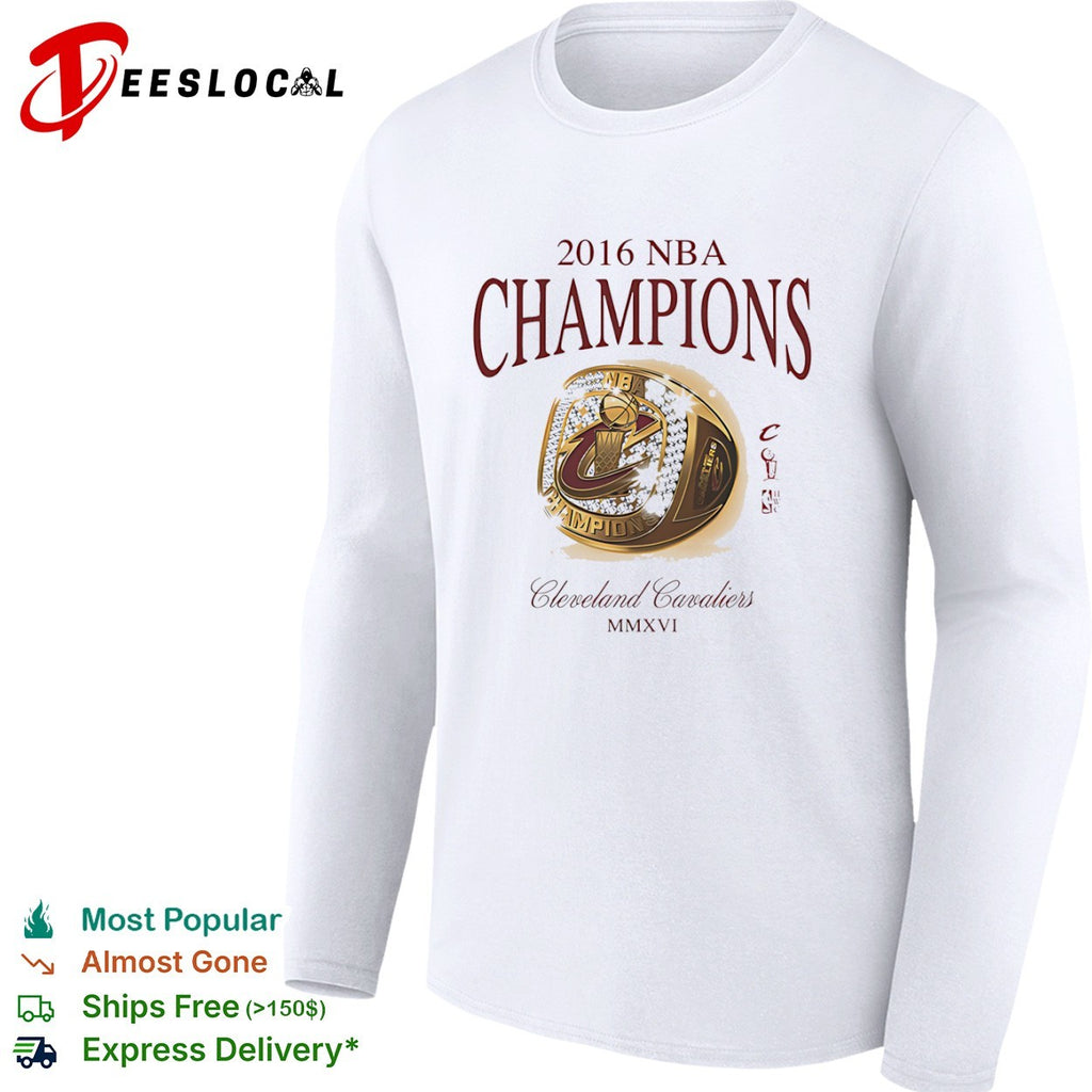 Cleveland Cavaliers 2016 NBA Champions ring MMXVI shirt