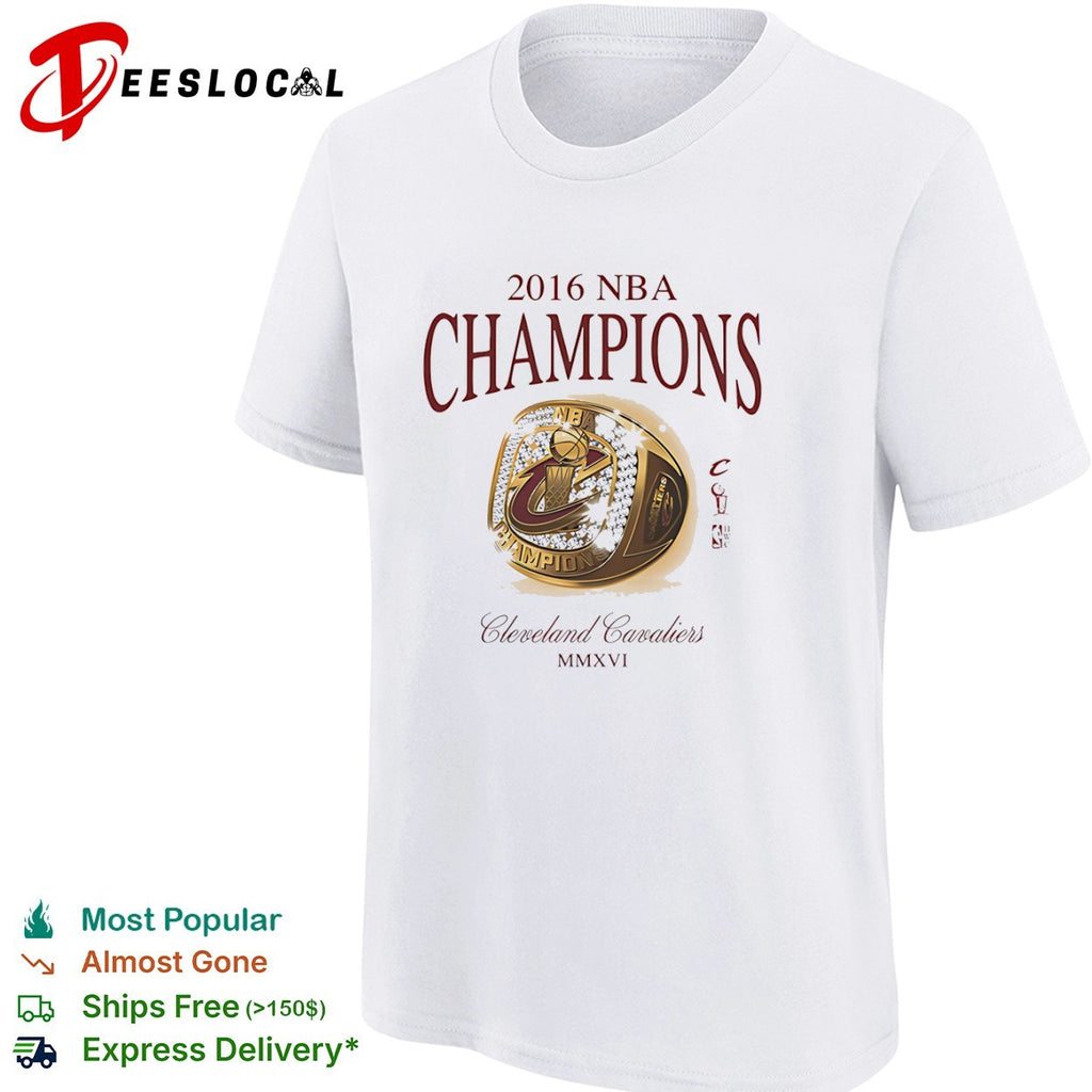 Cleveland Cavaliers 2016 NBA Champions ring MMXVI shirt