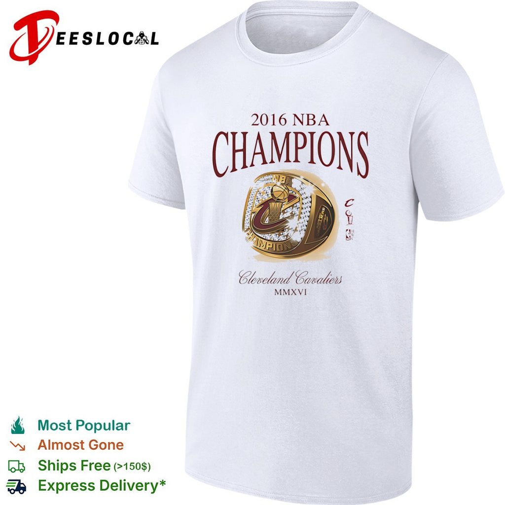 Cleveland Cavaliers 2016 NBA Champions ring MMXVI shirt