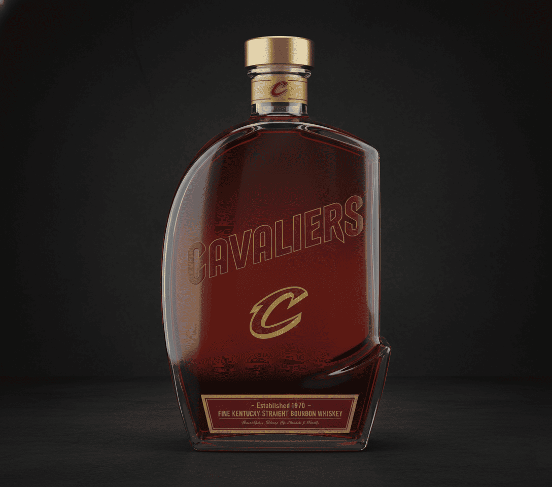 Cleveland Cavaliers Whiskey Bottle Decanter – The Land Believeland Gift NBA Custom