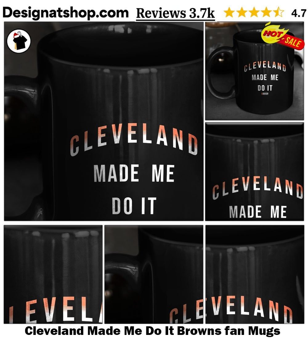 Cleveland Made Me Do It Browns fan shirt