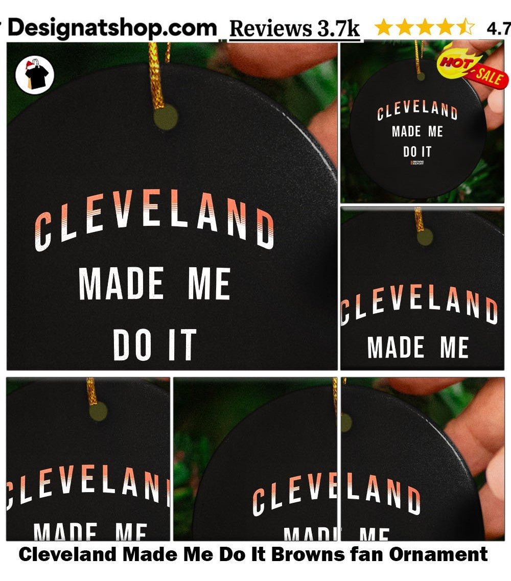 Cleveland Made Me Do It Browns fan shirt