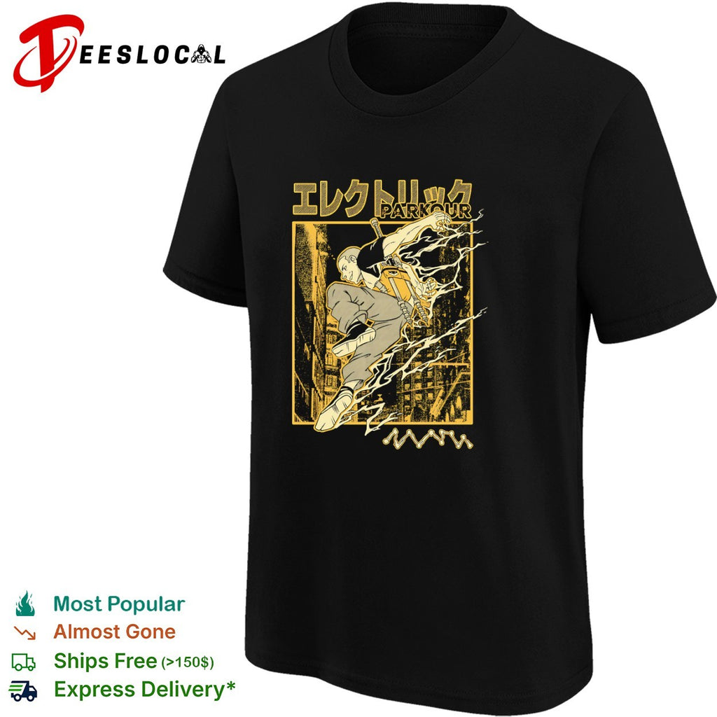 Cole MacGrath inFamous Electric Parkour Electrikku Parkour shirt