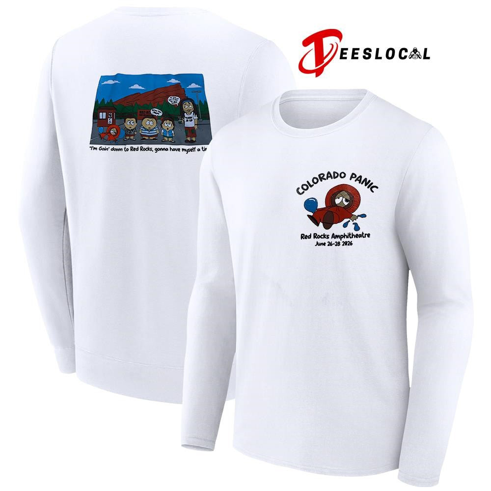 Colorado Panic Red Rock Amphitheatre I’m goin’ down to Red Rocks gonna have myself a time shirt