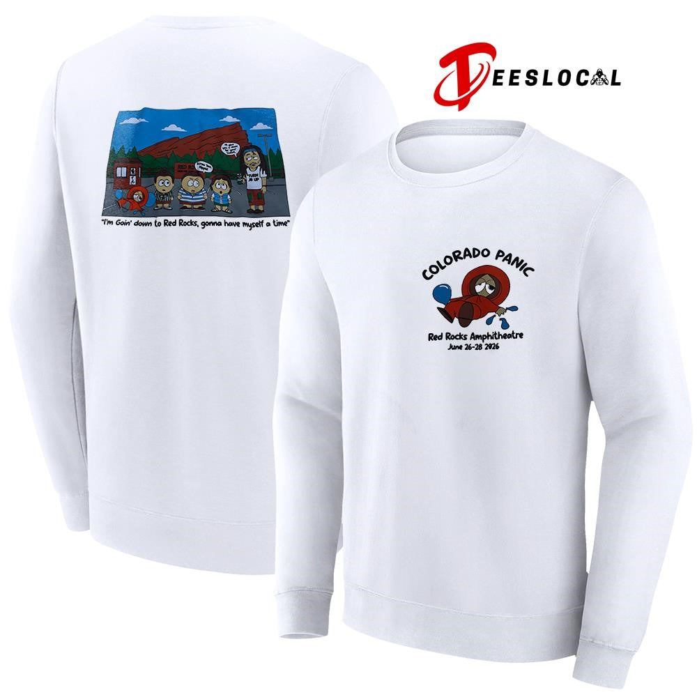 Colorado Panic Red Rock Amphitheatre I’m goin’ down to Red Rocks gonna have myself a time shirt