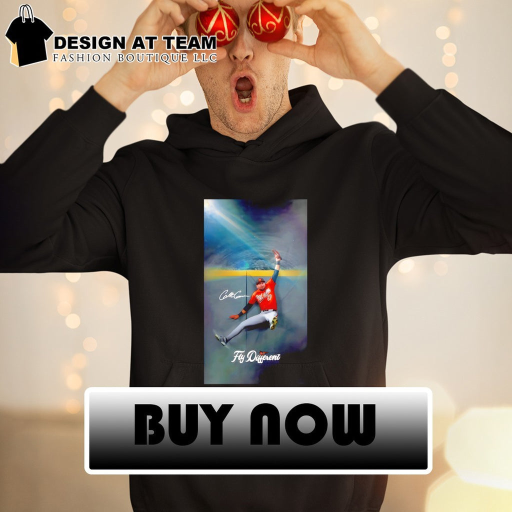 Colton Cowser Air Cowser Fly Different signature Baltimore baseball shirt