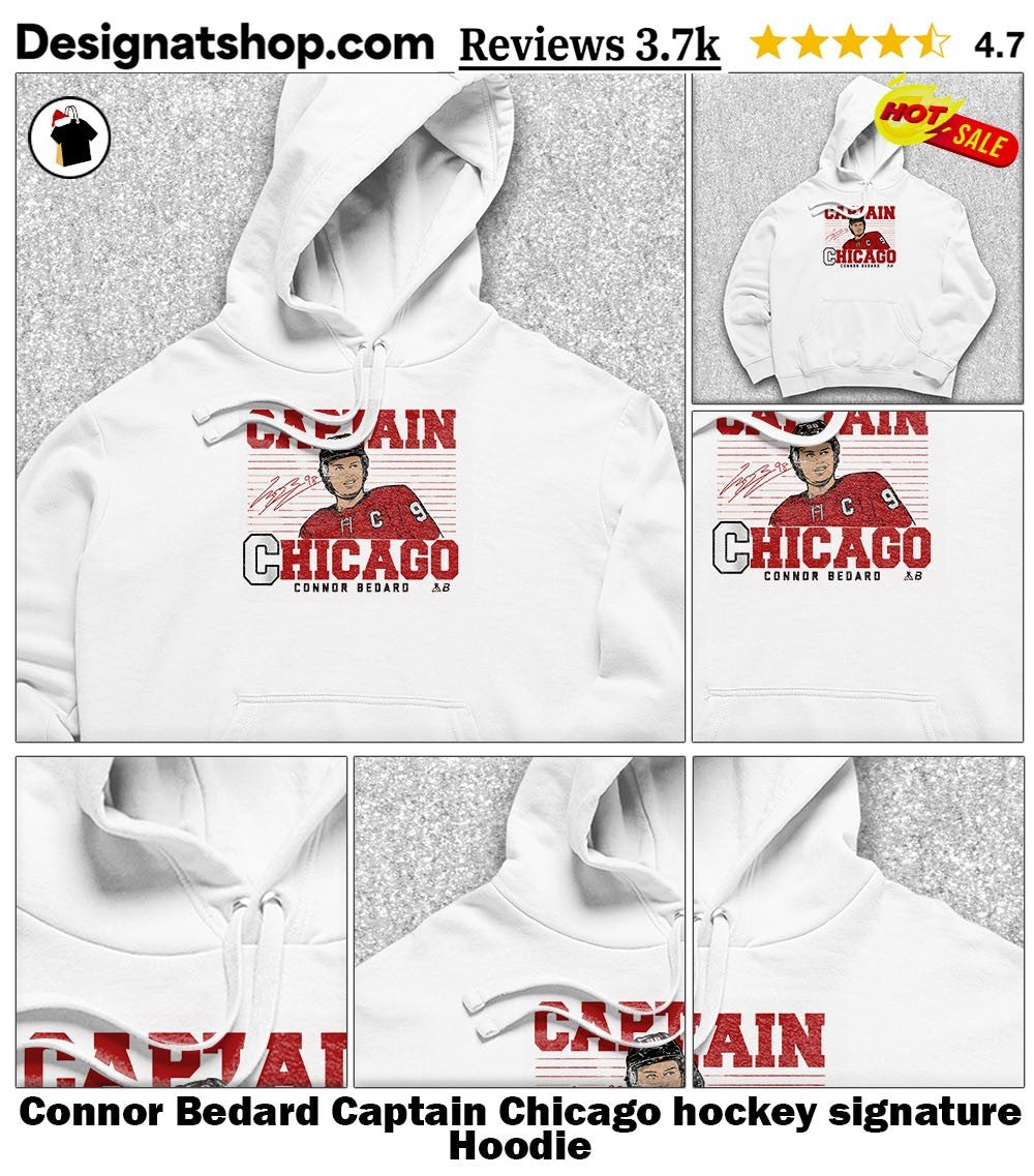 Connor Bedard Captain Chicago hockey signature shirt