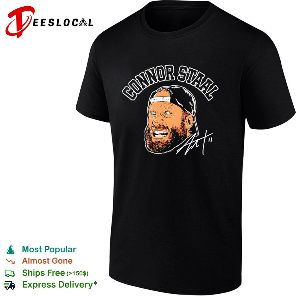 Connor Staal big face signature shirt