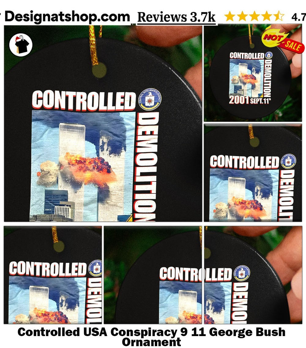 Controlled USA Conspiracy 9 11 George Bush shirt