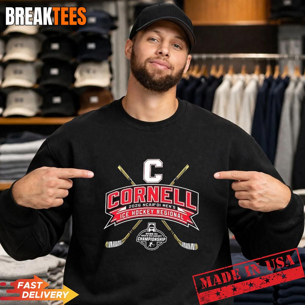 Cornell Big Red 2026 NCAA Division I Men’s Ice Hockey Regional T-Shirt