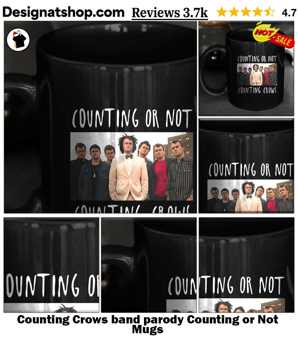 Counting Crows band parody Counting or Not shirt