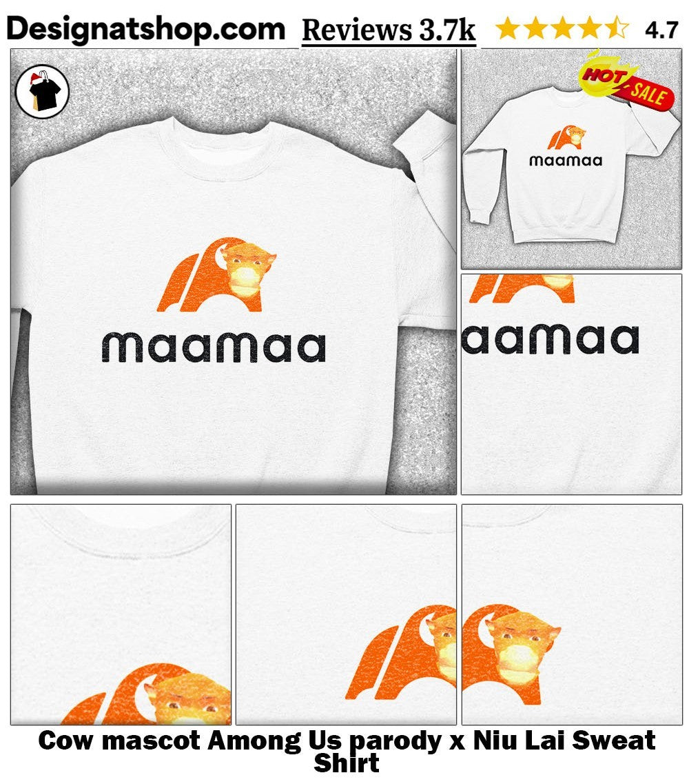 Cow mascot Among Us parody x Niu Lai shirt