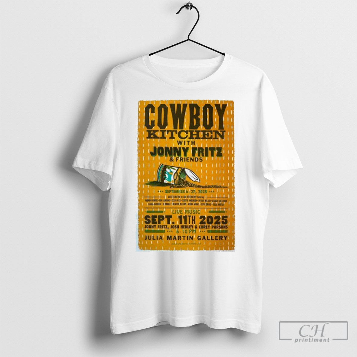 Cowboy Kitchen With Jonny Fritz Friends Sep 6 27 2025 Shirt Tee