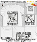 Cowboy horse man Real Cowboys Defend Their Neighbors Crush Ice graphic shirt