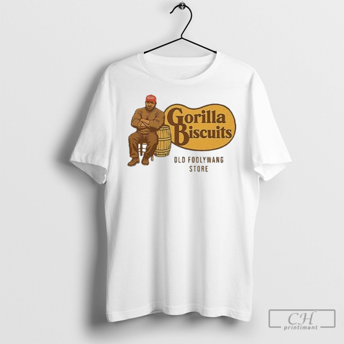 Cracker Barrel Gorilla Biscuits Old Foolywang Store Shirt Tee