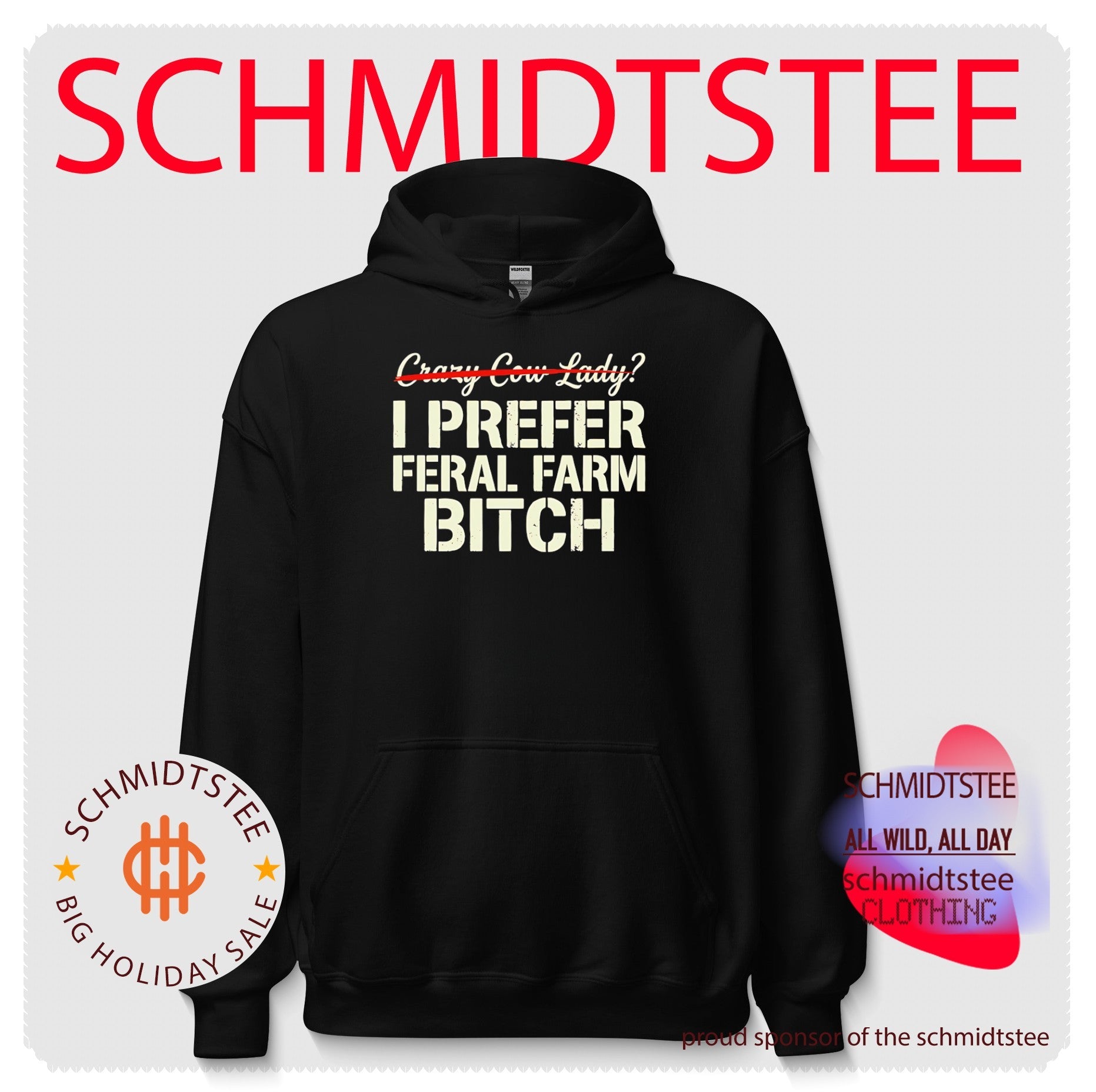 Crazy Cow Lady I prefer feral farm bitch shirt
