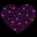 Creepy Cute Bat Heart