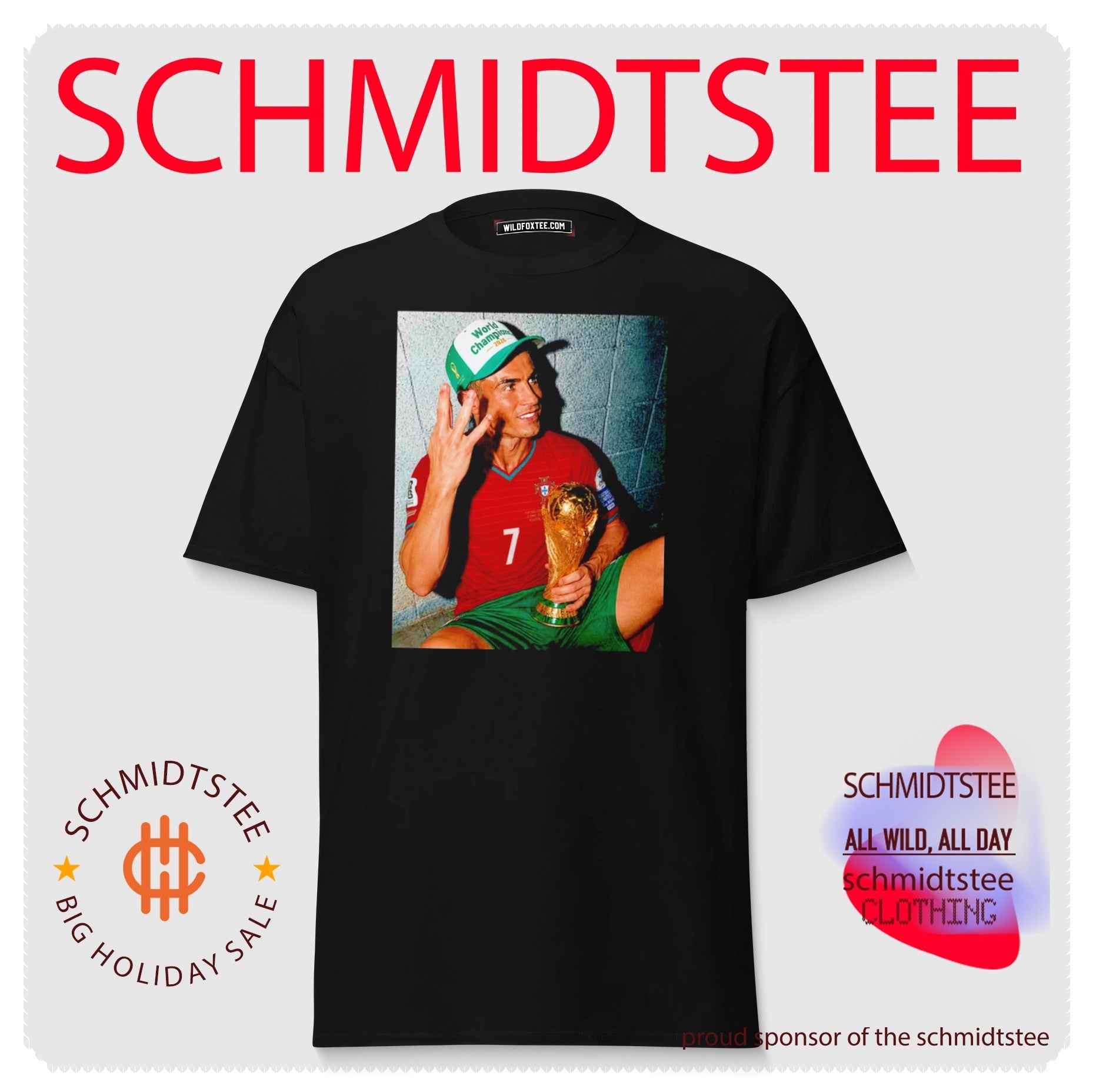 Cristiano Ronaldo Portugal 2026 World Champions 3 Time shirt