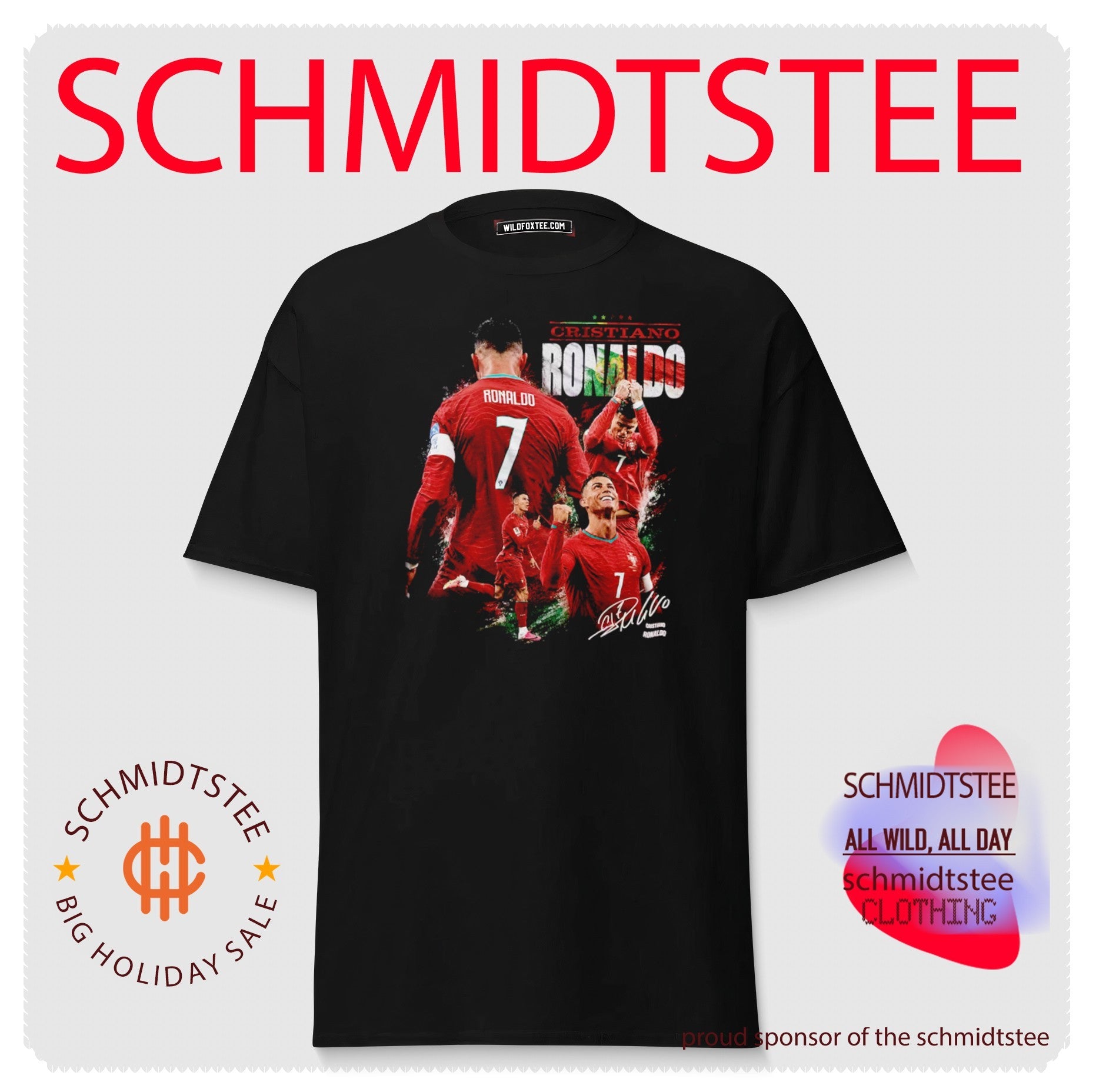 Cristiano Ronaldo Portugal National Football Team Legend graphic shirt