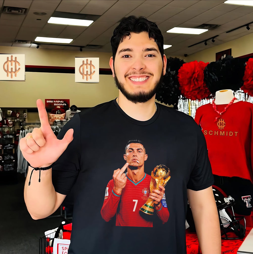 Cristiano Ronaldo Portugal World Cup Champion 2026 Middle Finger shirt