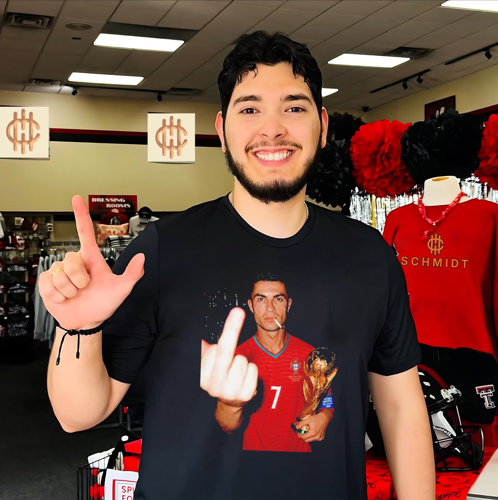 Cristiano Ronaldo Portugal World Cup Champion Middle Finger shirt