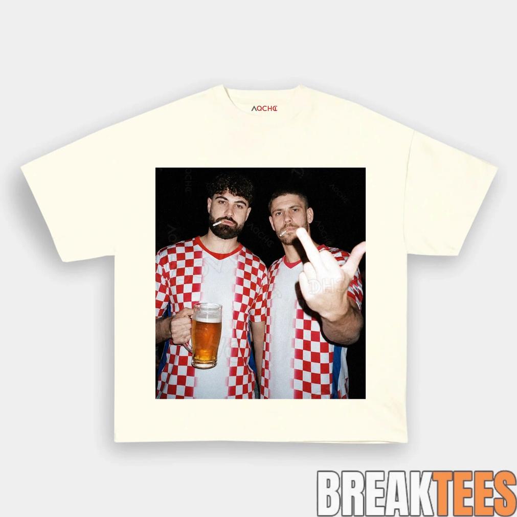 Croatia Drunk Era Black Tee