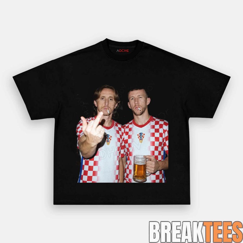 Croatia National Team Perisic Modric Drunk Tee